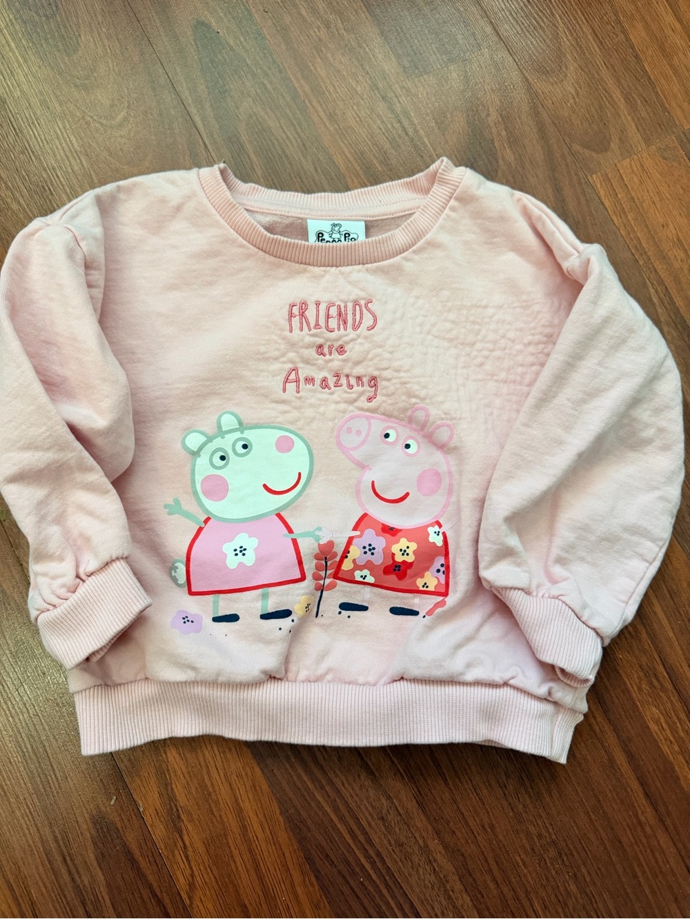 Peppa Pig Pink 'Friends Are Amazing' Pullover Sweatshirt